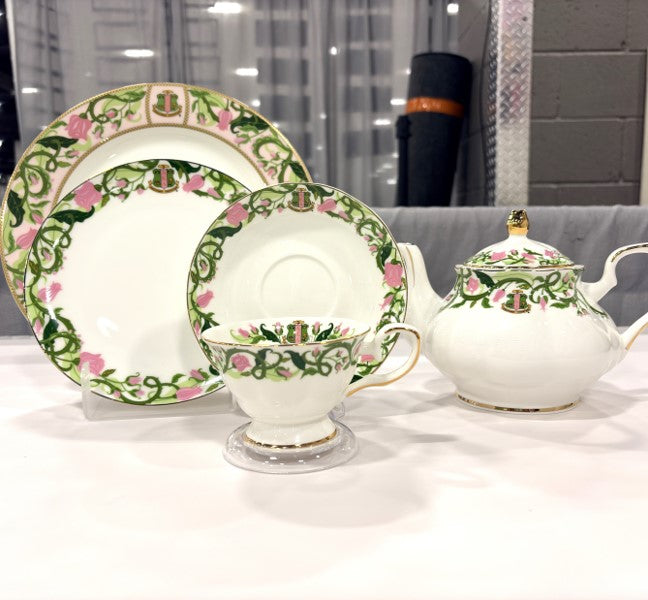 AKA Table Setting for 4 + Teapot
