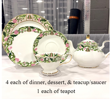 AKA Table Setting for 4 + Teapot